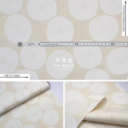 Muddy works - Canvas - Anpan bread fabric Natural - FO:REST Fabric 布恩堂Liberty fabrictana lawnjapanese fabricykk zipper