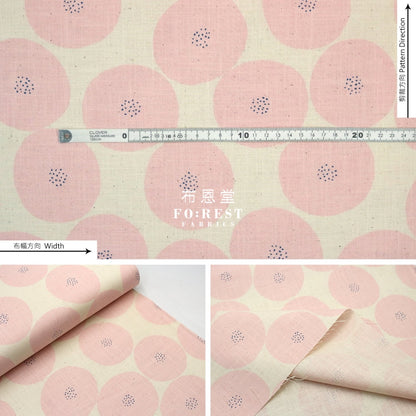 Muddy Works - Canvas Anpan Bread Fabric Pink