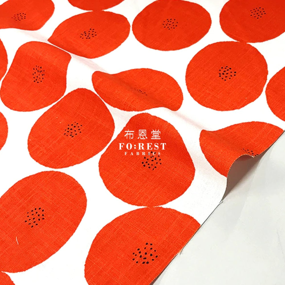 Muddy Works - Canvas Anpan Bread Fabric Red