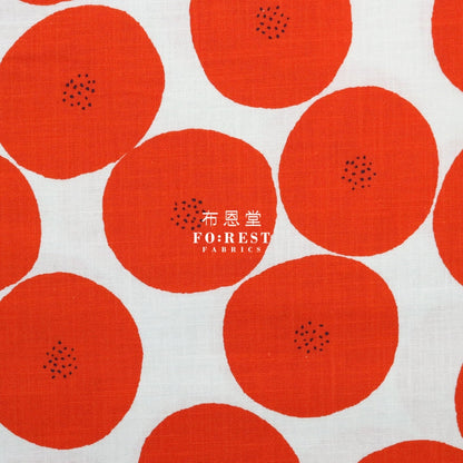 Muddy Works - Canvas Anpan Bread Fabric Red