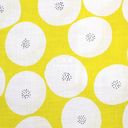Muddy works - Canvas - Anpan bread fabric Yellow - FO:REST Fabric 布恩堂Liberty fabrictana lawnjapanese fabricykk zipper