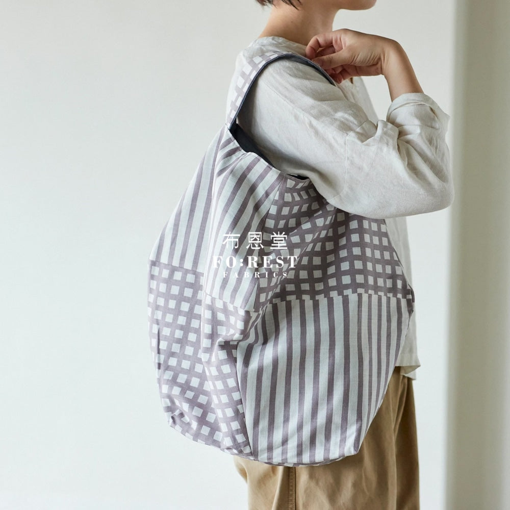 Muddy Works - Canvas Check & Border Fabric Gray