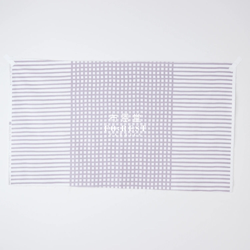 Muddy Works - Canvas Check & Border Fabric Gray