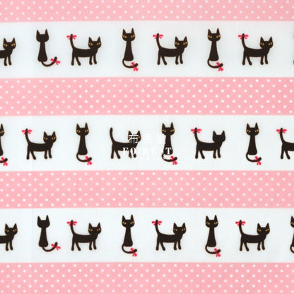 Nylon Waterproof - Cats Dotpink