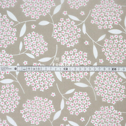 Nylon Waterproof - Flower 薄防水Gray - FO:REST Fabric 布恩堂Liberty fabrictana lawnjapanese fabricykk zipper