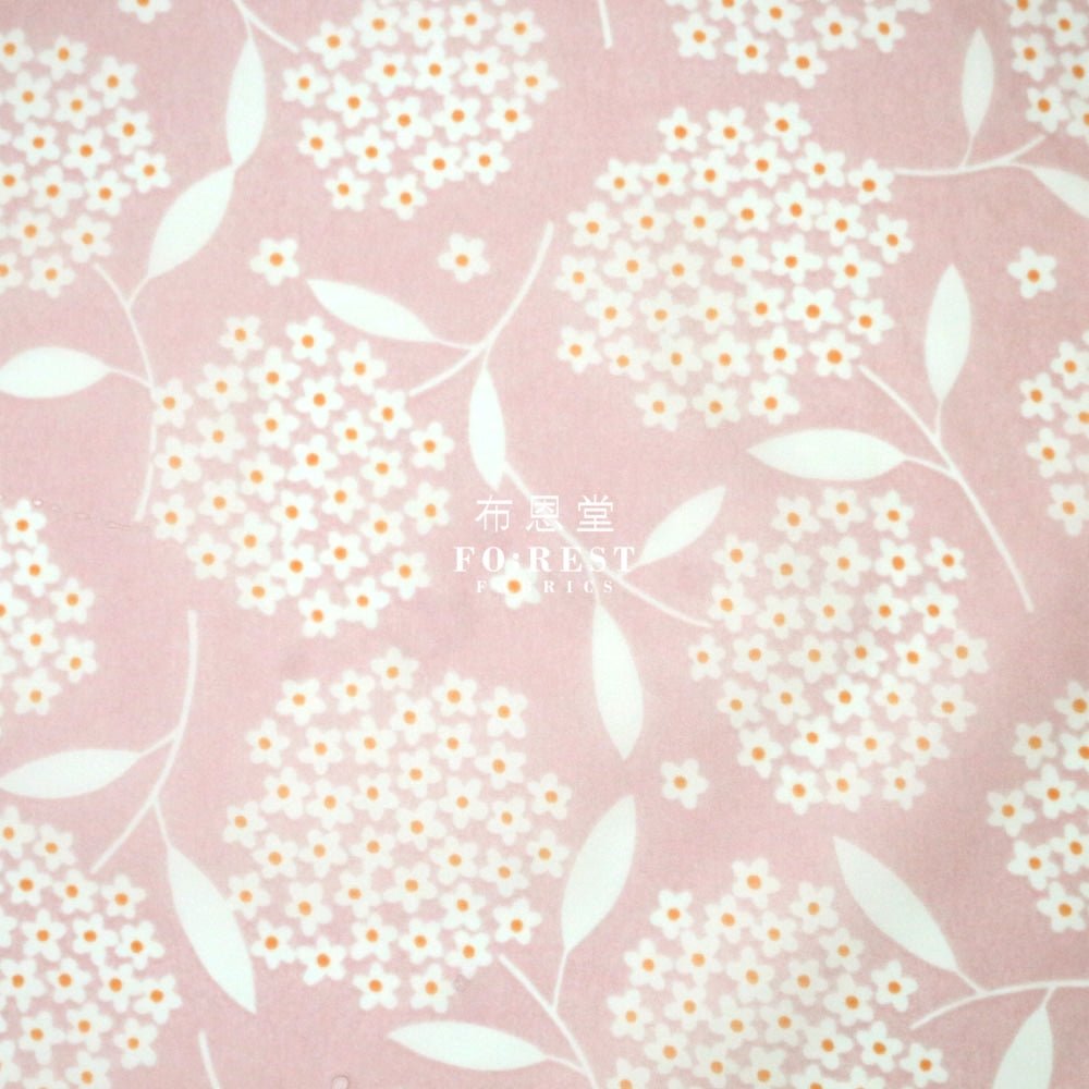 Nylon Waterproof - Flower 薄防水Pink - FO:REST Fabric 布恩堂Liberty fabrictana lawnjapanese fabricykk zipper