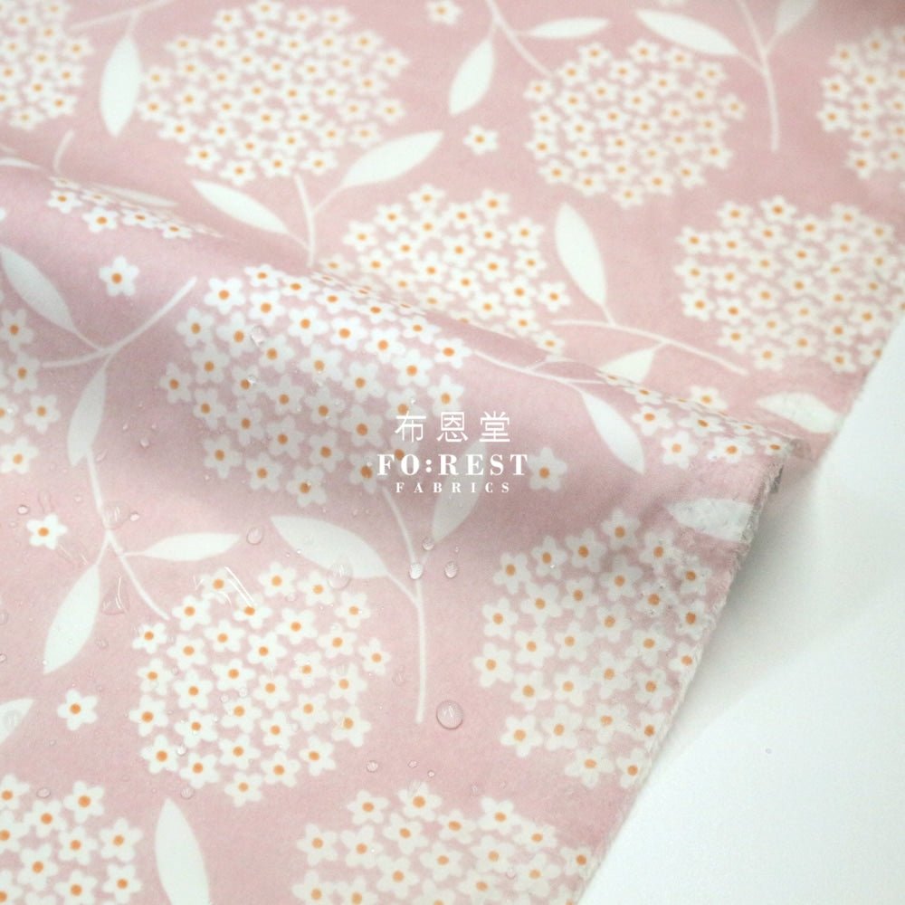 Nylon Waterproof - Flower 薄防水Pink - FO:REST Fabric 布恩堂Liberty fabrictana lawnjapanese fabricykk zipper