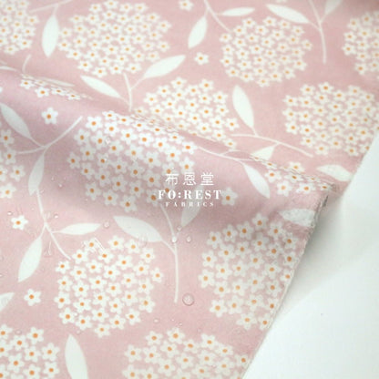Nylon Waterproof - Flower 薄防水Pink - FO:REST Fabric 布恩堂Liberty fabrictana lawnjapanese fabricykk zipper