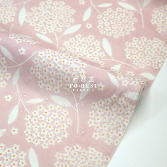 Nylon Waterproof - Flower 薄防水Pink - FO:REST Fabric 布恩堂Liberty fabrictana lawnjapanese fabricykk zipper