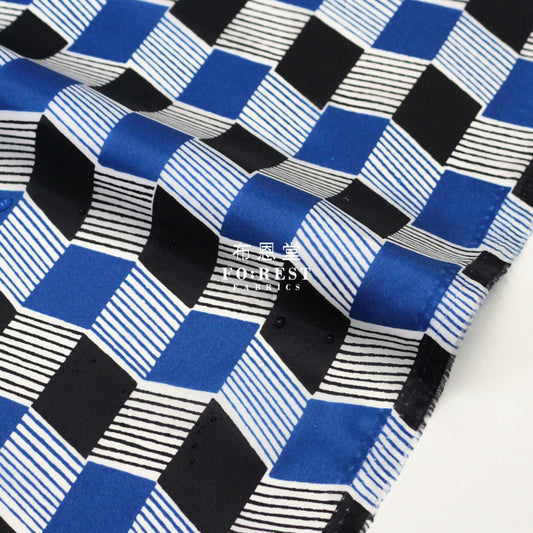 Nylon Waterproof - Geometry Blue
