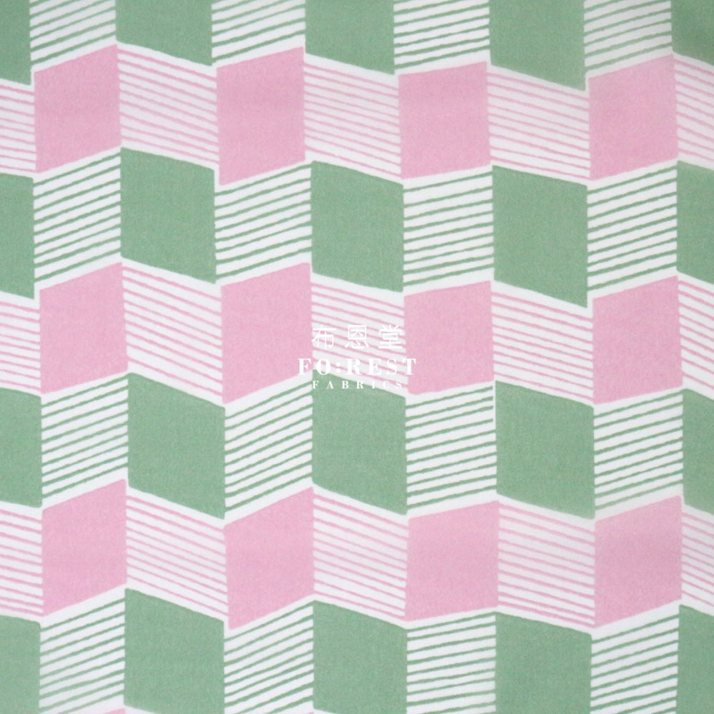 Nylon Waterproof - Geometry Pink