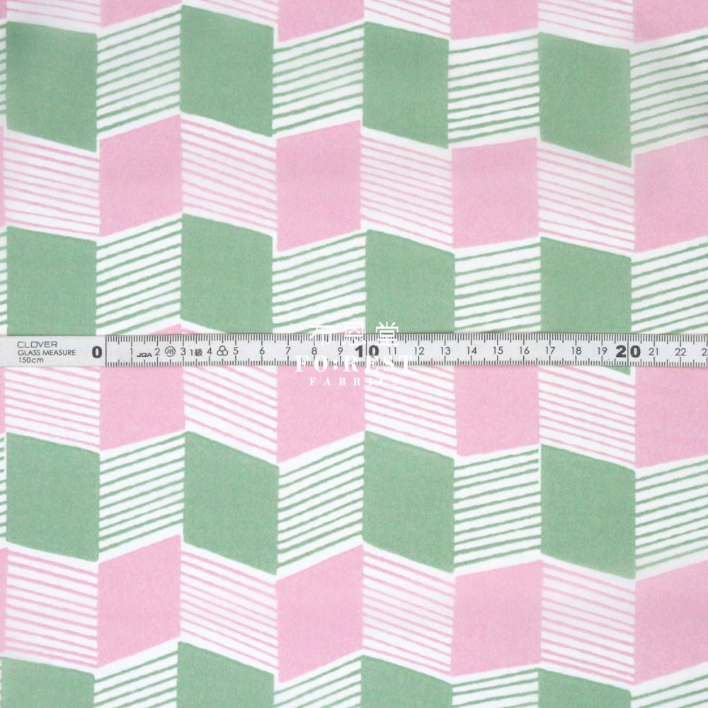 Nylon Waterproof - Geometry Pink