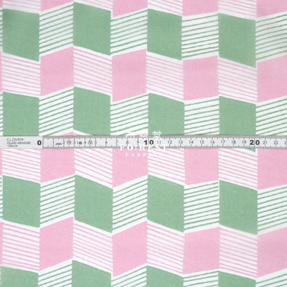 Nylon Waterproof - Geometry 薄防水Pink - FO:REST Fabric 布恩堂Liberty fabrictana lawnjapanese fabricykk zipper