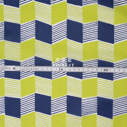 Nylon Waterproof - Geometry 薄防水Yellow - FO:REST Fabric 布恩堂Liberty fabrictana lawnjapanese fabricykk zipper