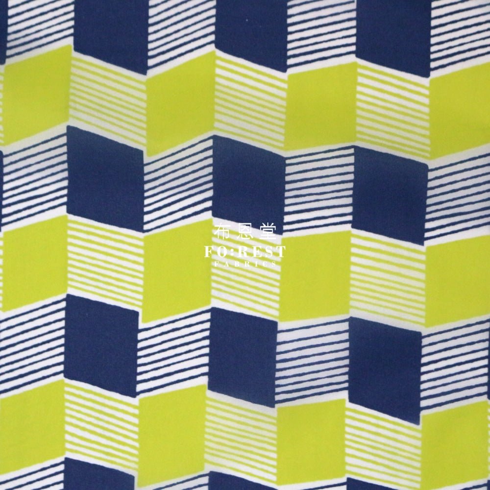 Nylon Waterproof - Geometry 薄防水Yellow - FO:REST Fabric 布恩堂Liberty fabrictana lawnjapanese fabricykk zipper