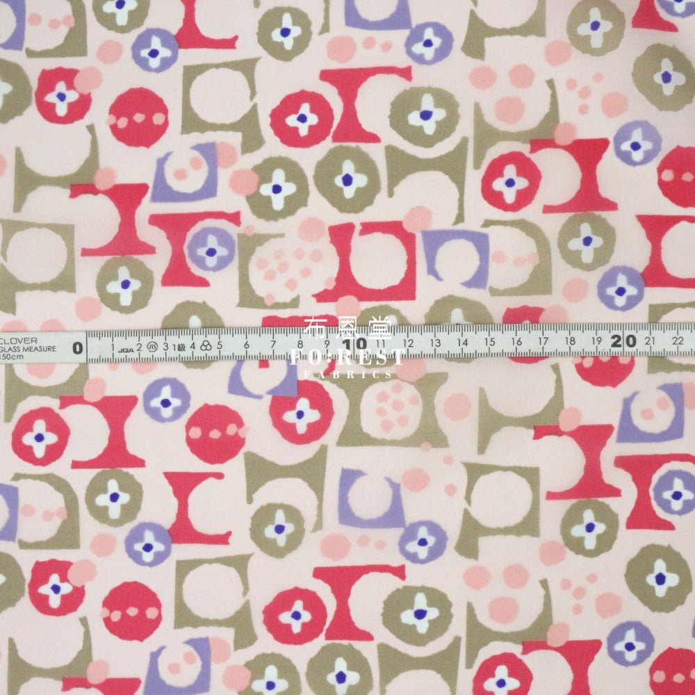 Nylon Waterproof - Retro 薄防水Pink - FO:REST Fabric 布恩堂Liberty fabrictana lawnjapanese fabricykk zipper