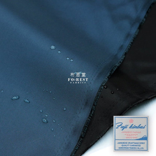 富士金梅 Nylon Waterproof - SOLID fabric BLACK/NAVY厚實防水 - FO:REST Fabric 布恩堂Liberty fabrictana lawnjapanese fabricykk zipper