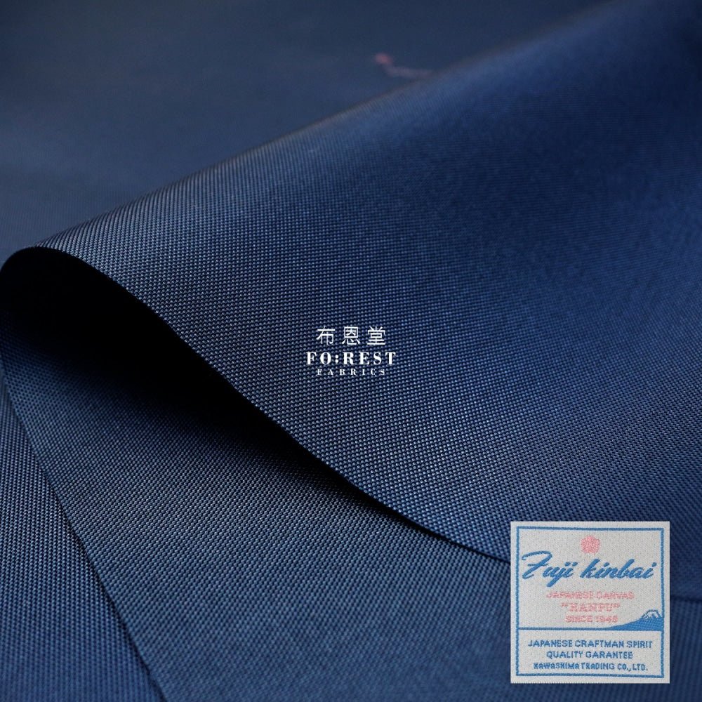 富士金梅 Nylon Waterproof - SOLID fabric BLACK/NAVY厚實防水 - FO:REST Fabric 布恩堂Liberty fabrictana lawnjapanese fabricykk zipper
