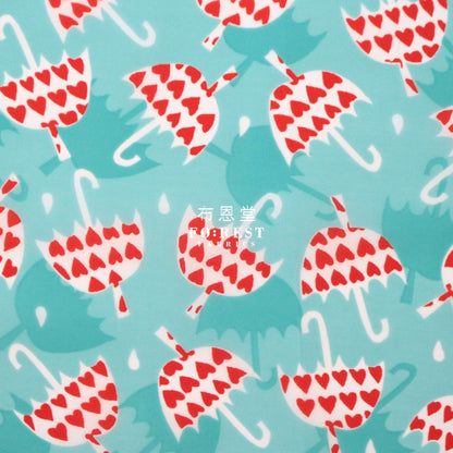 Nylon Waterproof - Umbrella Heartturquoise