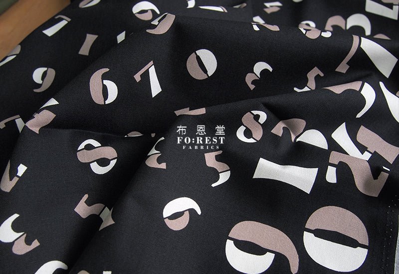 Oxford - Clock numbers fabric - FO:REST Fabric 布恩堂Liberty fabrictana lawnjapanese fabricykk zipper