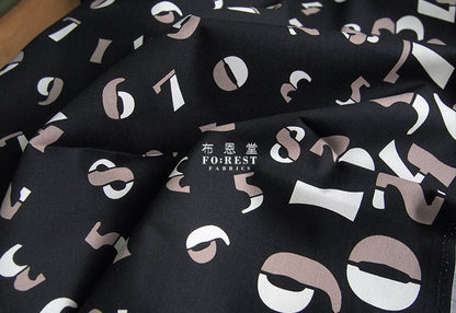 Oxford - Clock numbers fabric - FO:REST Fabric 布恩堂Liberty fabrictana lawnjapanese fabricykk zipper