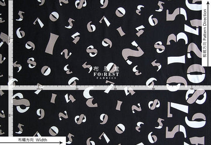 Oxford - Clock numbers fabric - FO:REST Fabric 布恩堂Liberty fabrictana lawnjapanese fabricykk zipper