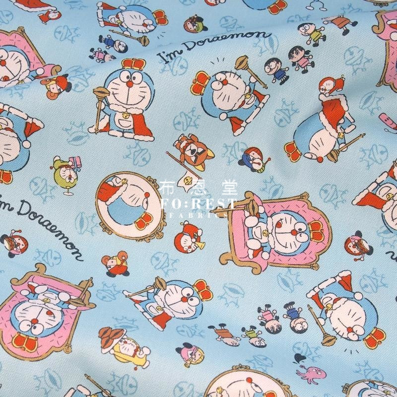 Oxford - Doraemon 50Th Anniversary Fabric (Member) B Light Blue