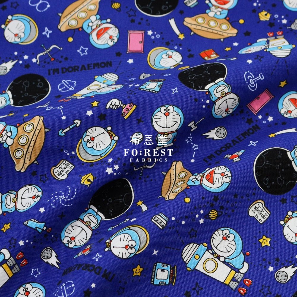 oxford - Doraemon bean bread Blue fabric (member) - FO:REST Fabric 布恩堂Liberty fabrictana lawnjapanese fabricykk zipper