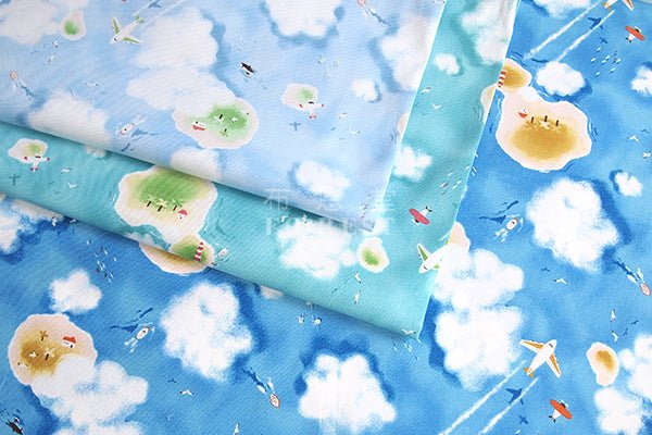 oxford - Drone View fabric - FO:REST Fabric 布恩堂Liberty fabrictana lawnjapanese fabricykk zipper