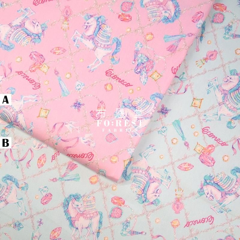 oxford - ECONECO Unicorn Gem fabric (member) - FO:REST Fabric 布恩堂Liberty fabrictana lawnjapanese fabricykk zipper