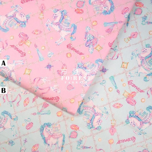 oxford - ECONECO Unicorn Gem fabric (member) - FO:REST Fabric 布恩堂Liberty fabrictana lawnjapanese fabricykk zipper