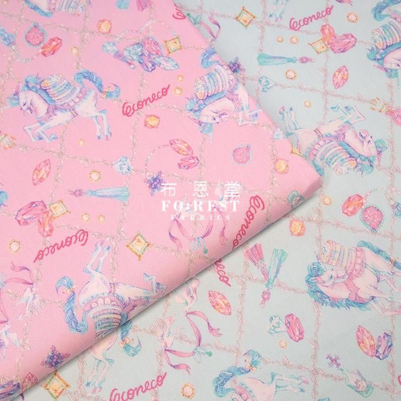 oxford - ECONECO Unicorn Gem fabric (member) - FO:REST Fabric 布恩堂Liberty fabrictana lawnjapanese fabricykk zipper