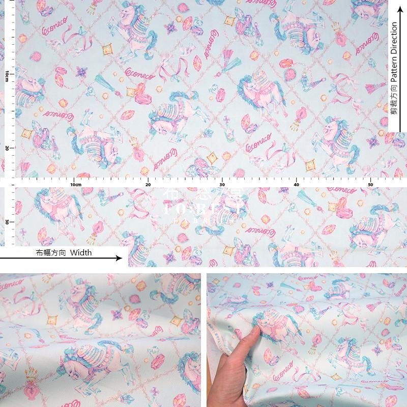 oxford - ECONECO Unicorn Gem fabric (member) - FO:REST Fabric 布恩堂Liberty fabrictana lawnjapanese fabricykk zipper