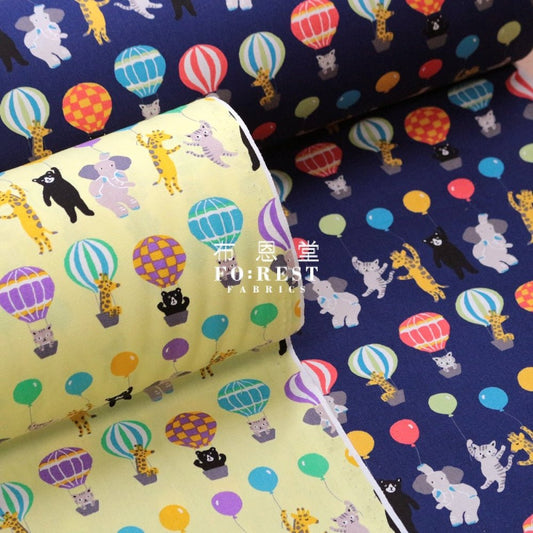 Oxford - Fly me to the moon fabric - FO:REST Fabric 布恩堂Liberty fabrictana lawnjapanese fabricykk zipper