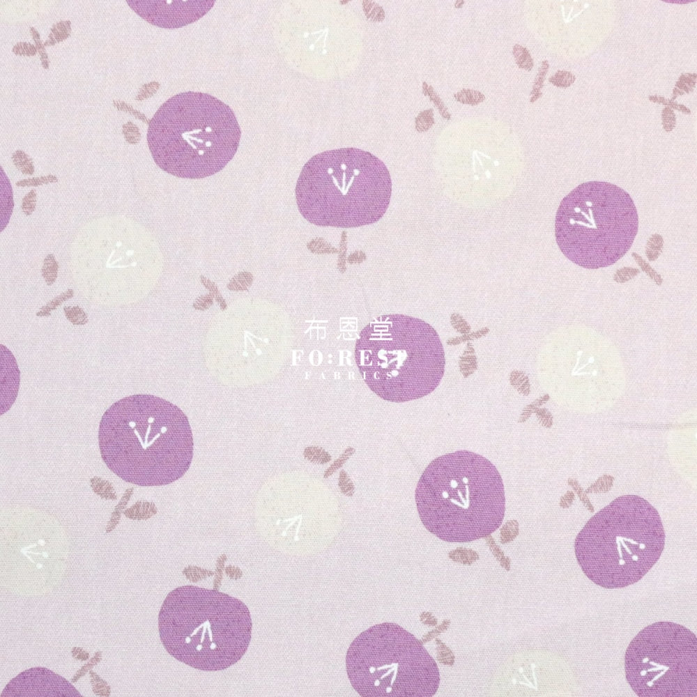 Oxford - Little Flower Fabric Lt.purple Oxford