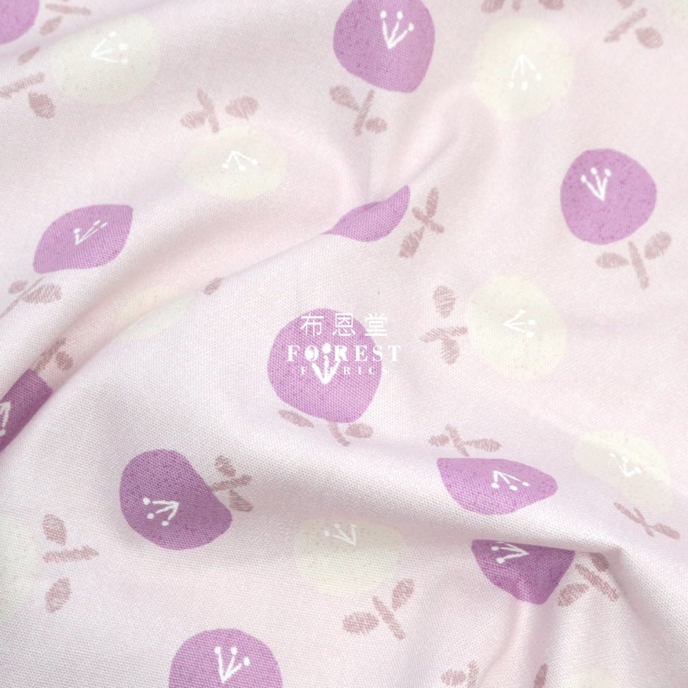 Oxford - Little flower fabric LT.Purple - FO:REST Fabric 布恩堂Liberty fabrictana lawnjapanese fabricykk zipper