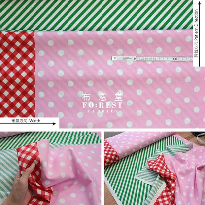 oxford - Mix and match dot strip grid fabric - FO:REST Fabric 布恩堂Liberty fabrictana lawnjapanese fabricykk zipper