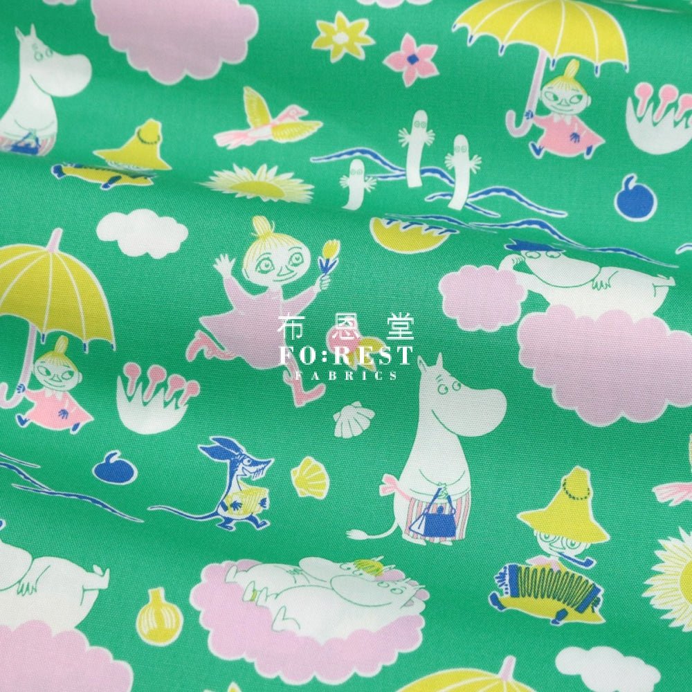 Oxford - Moomin Flower fabric (member) - FO:REST Fabric 布恩堂Liberty fabrictana lawnjapanese fabricykk zipper