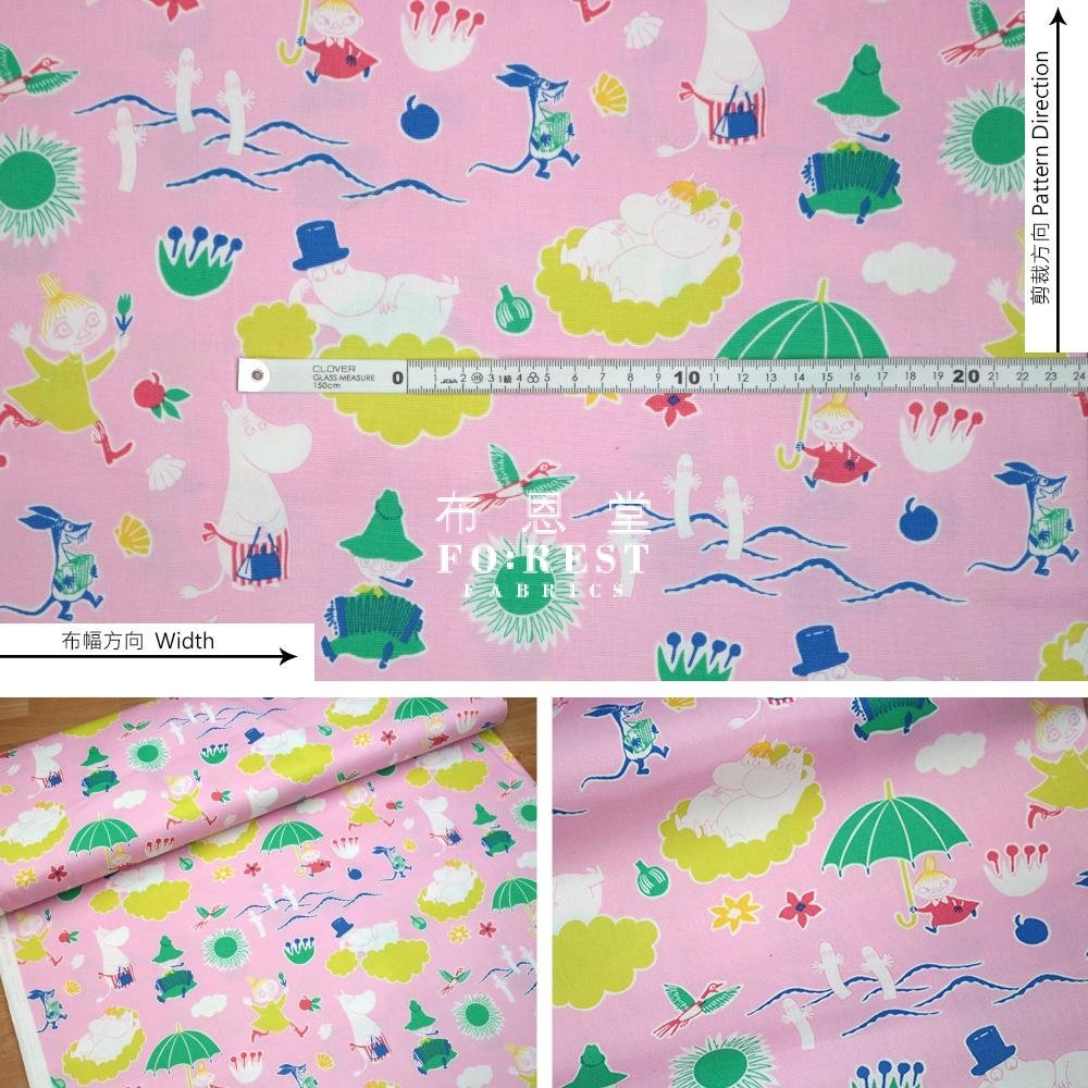 Oxford - Moomin Flower fabric (member) - FO:REST Fabric 布恩堂Liberty fabrictana lawnjapanese fabricykk zipper