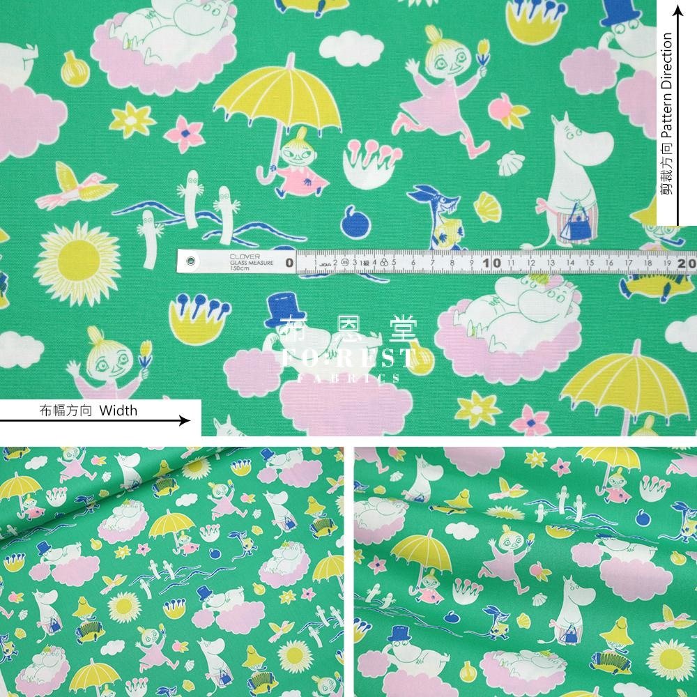 Oxford - Moomin Flower fabric (member) - FO:REST Fabric 布恩堂Liberty fabrictana lawnjapanese fabricykk zipper