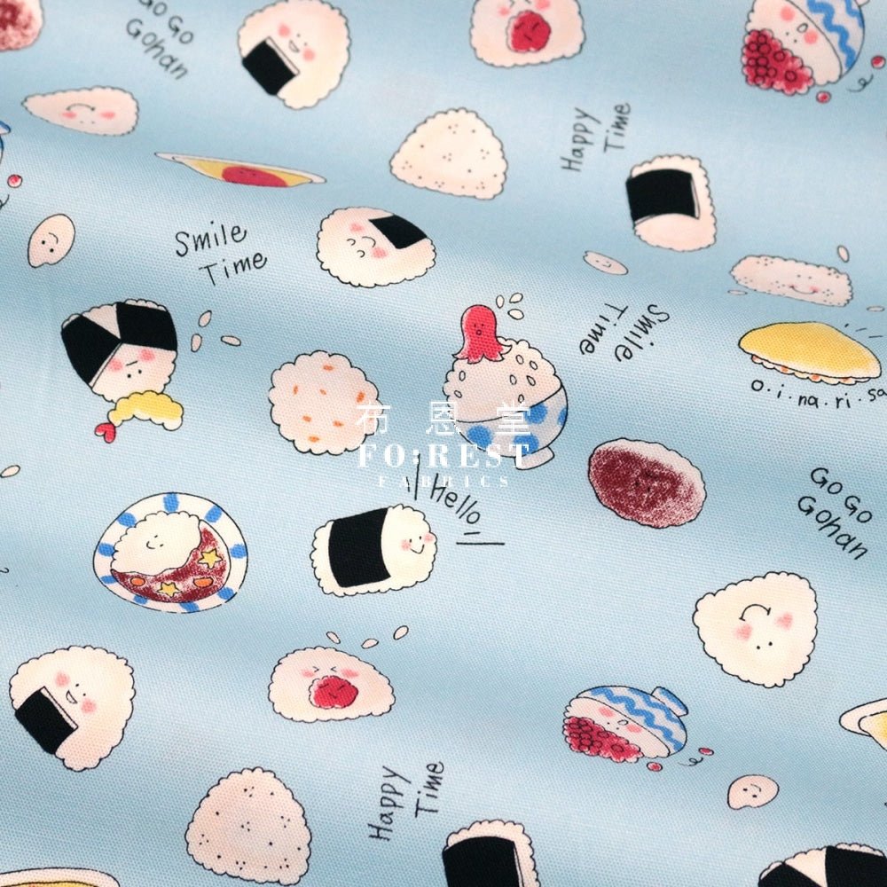 oxford - Onigiri dairy 飯團日記 fabric - FO:REST Fabric 布恩堂Liberty fabrictana lawnjapanese fabricykk zipper