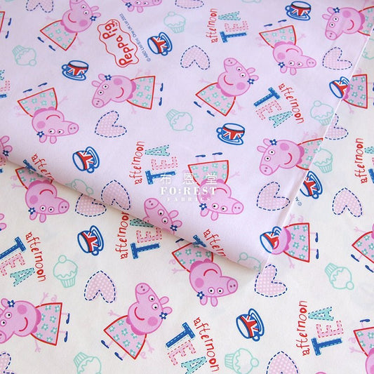 oxford - Peppa pig fabric (member) - FO:REST Fabric 布恩堂Liberty fabrictana lawnjapanese fabricykk zipper