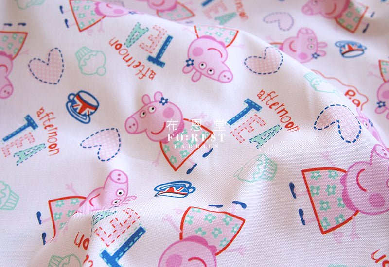 oxford - Peppa pig fabric (member) - FO:REST Fabric 布恩堂Liberty fabrictana lawnjapanese fabricykk zipper