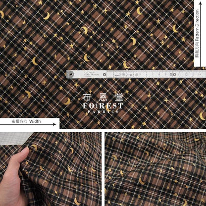 Oxford - Tartan Star And Moon Fabric