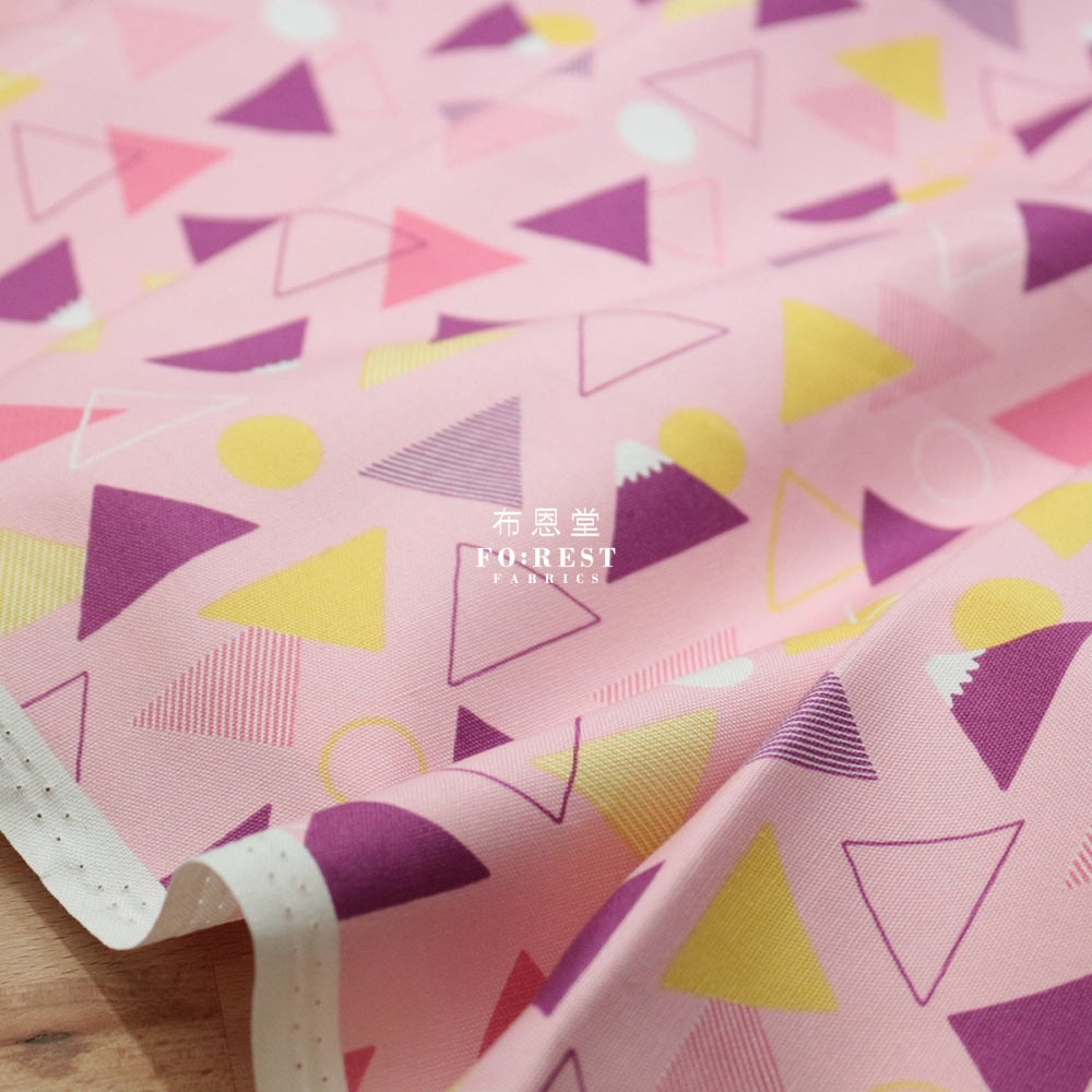 Oxford - Triangle Fuji Fabric Pink Oxford