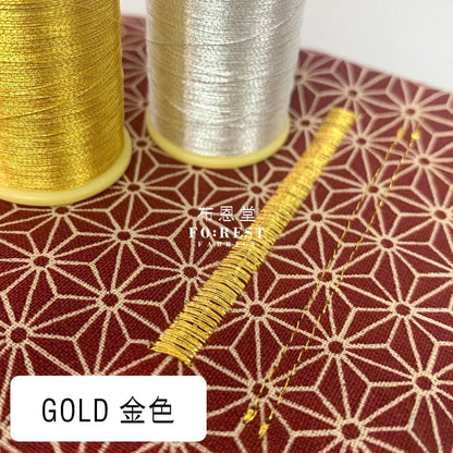 Polyester 100m Gold /Sliver Thread 金銀線 - FO:REST Fabric 布恩堂Liberty fabrictana lawnjapanese fabricykk zipper