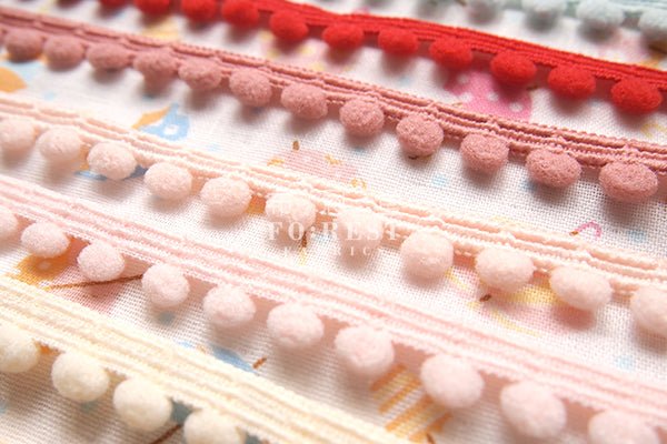 Pom Pom Trim 2 - 50cm - FO:REST Fabric 布恩堂Liberty fabrictana lawnjapanese fabricykk zipper