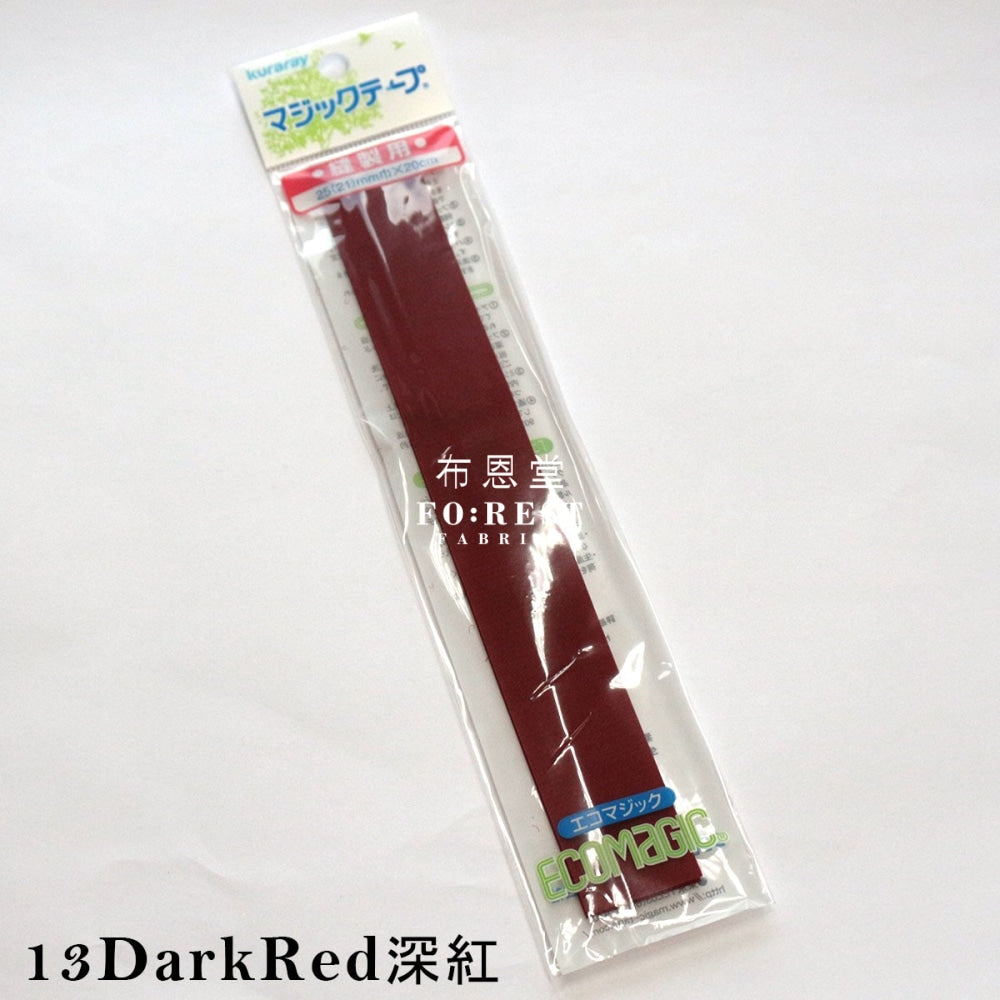 Quick Long Mohair Velcro Sew-On Type Dark Red Tools