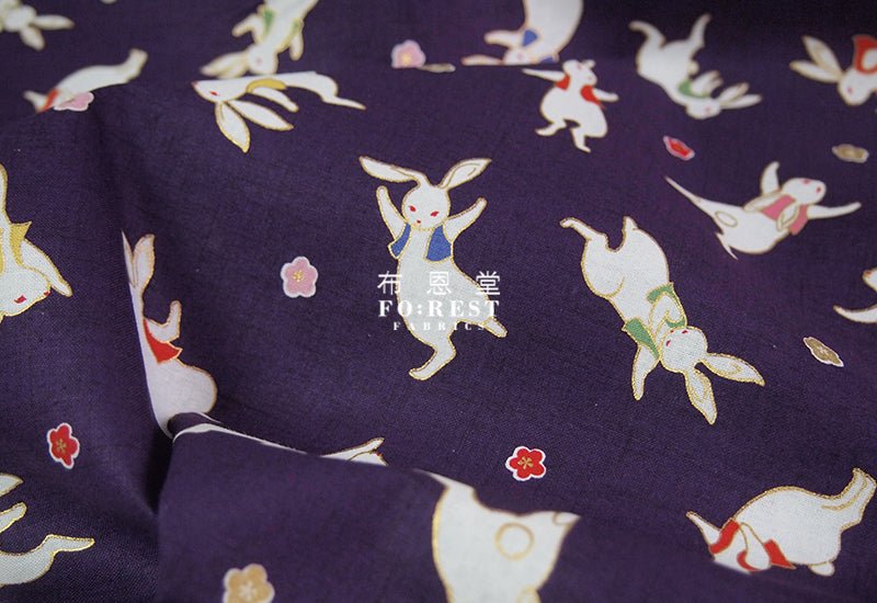 Quilt Gate - cotton - rabbit dance fabric - FO:REST Fabric 布恩堂Liberty fabrictana lawnjapanese fabricykk zipper