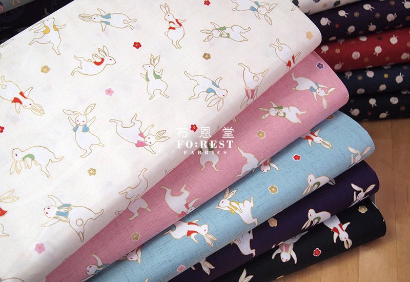 Quilt Gate - cotton - rabbit dance fabric - FO:REST Fabric 布恩堂Liberty fabrictana lawnjapanese fabricykk zipper